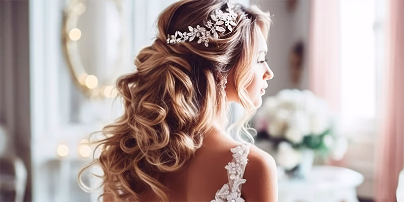 Professional bridal hair styling for Las Vegas wedding — LVWC recommended stylists