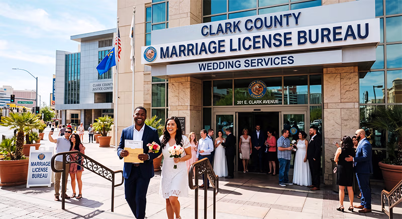 Clark County Marriage License Bureau, Las Vegas — Nevada marriage license