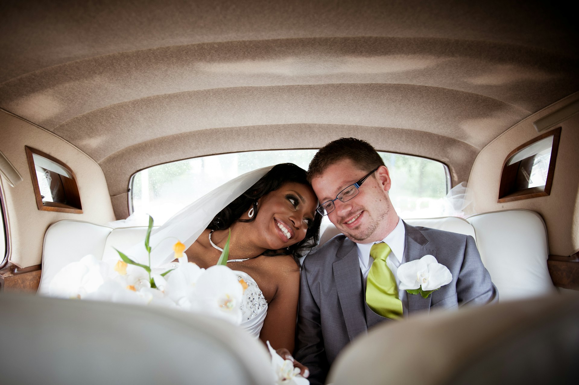 Las Vegas wedding transportation — luxury limousine for desert elopement ceremony