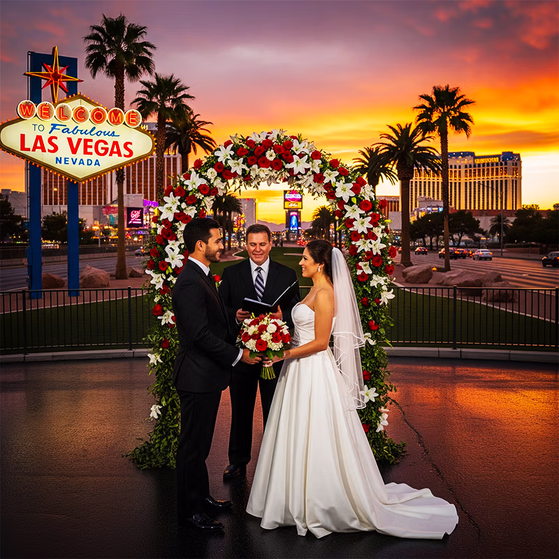 Las Vegas Strip at night — the rise of Las Vegas visitation over the years