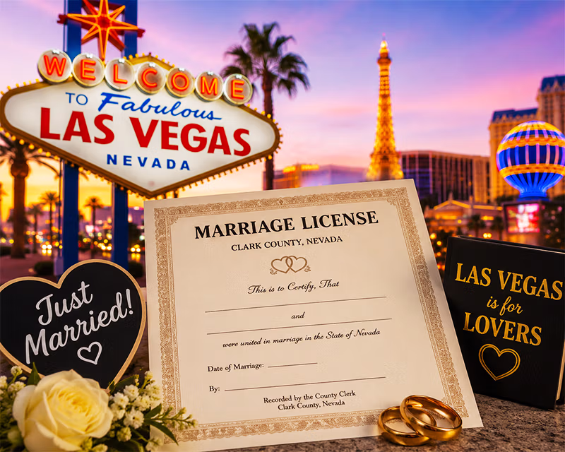 Las Vegas marriage license information guide — Clark County requirements and process