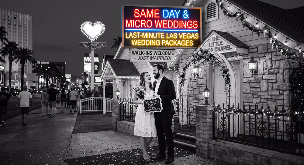 Last-minute Las Vegas wedding packages — same-day and micro weddings by LVWC.com