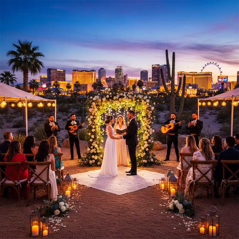 Las Vegas desert wedding venues guide — Valley of Fire, Nelson Ghost Town, Eldorado